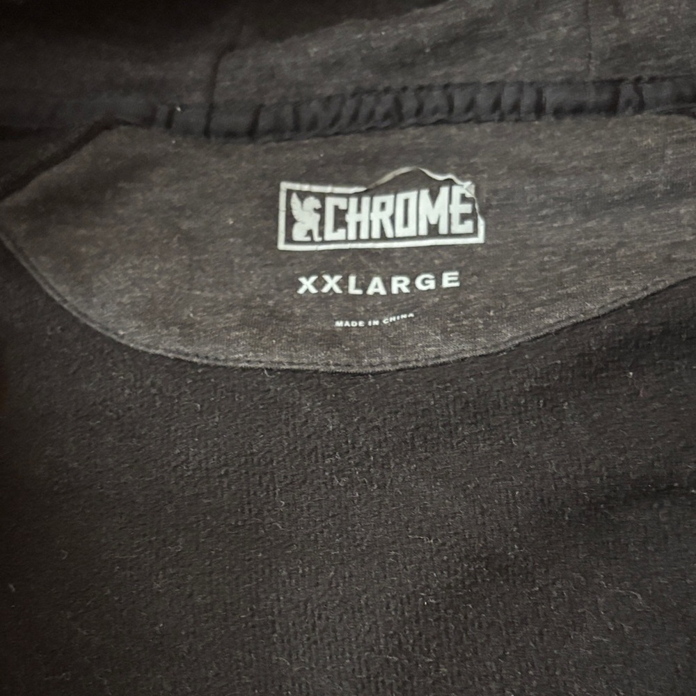 Men's Full-Zip Hooded Sweatshirt - Charcoal - Picture 6 of 7